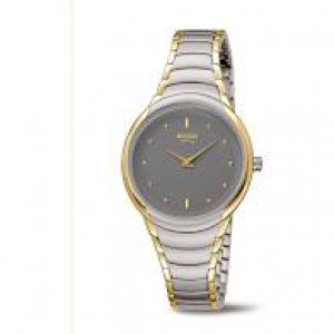 Boccia bicolor titanium dames horloge , met grijze wijzerplaat, refnr 3276-13 - 212526