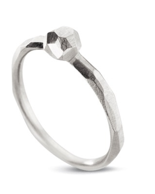 14 krt witgouden design Equiv ring model " Understatement " gepolijst - 209860