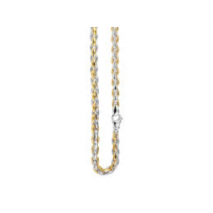 14 krt bicolor gouden MONZARIO fantasie collier 45 cm , 615 C bic - 209263