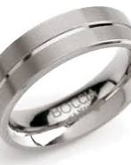 Boccia Titanium gladde ring mat/poli 6 mm model 0101-07 - 210051