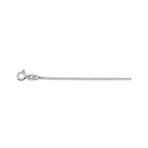 Zilveren collier gourmette 4-zijdes geslepen 1,2 mm op 45 cm - 21486