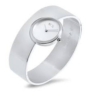 een NOL handgesmeed zilveren horloge , rechte brede band , AG04922 - 23312