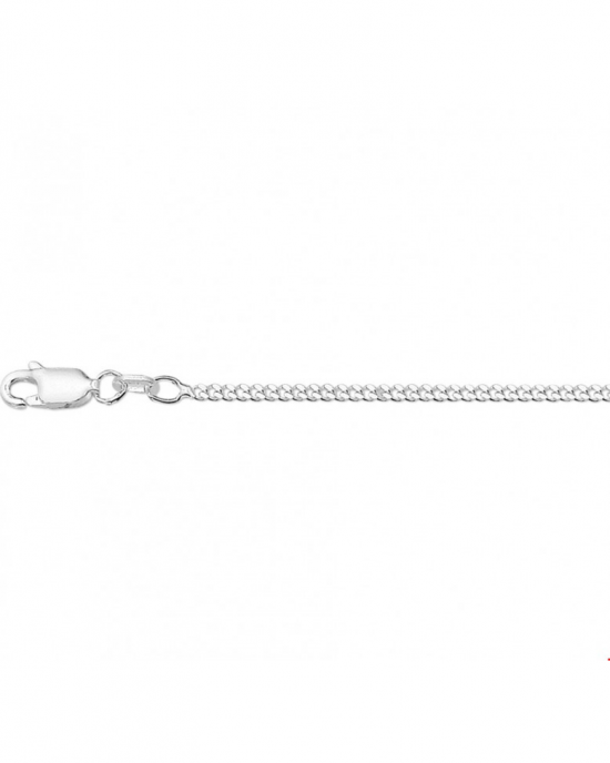 Zilveren lengtecollier gourmet 50 cm, 2.1 mm breed. - 23698