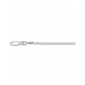 zilveren gourmetschakelcollier 50cm, 2.4 mm - 24523