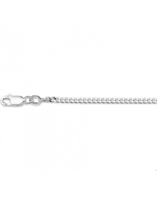 zilveren gourmetschakelcollier 50cm, 2.4 mm - 24523