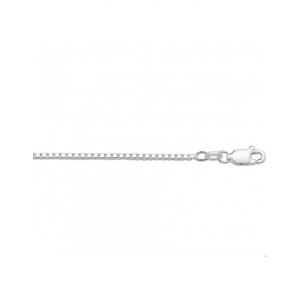 Zilveren venetiaans collier 60 cm. 1.4 mm dikte en voorzienvan een sterke karabijnhaak sluiting - 26942