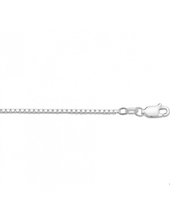 Zilveren venetiaans collier 60 cm. 1.4 mm dikte en voorzienvan een sterke karabijnhaak sluiting - 26942