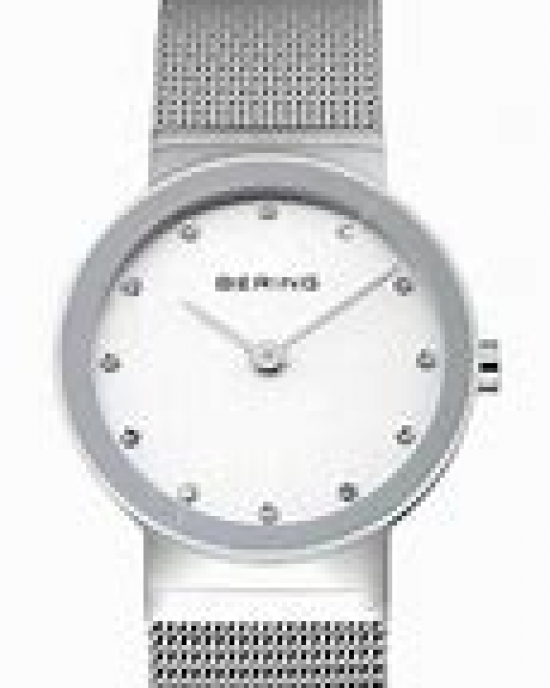 Stalen Bering damespolshorloge " classic " met milanaise band, 26 mm doorsnede, refnr : 10126-000 - 32289