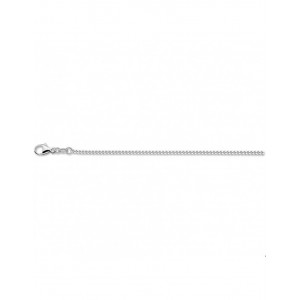 Zilveren gourmetschakel lengte collier, gerhodineerd 50 cm 1.8 mm - 33988