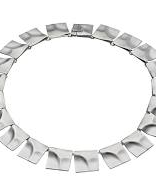 zilveren Lapponia collier ontworpen door Bjorn Weckström : Galactic Peaks, 40cm - 36268