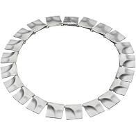 zilveren Lapponia collier ontworpen door Bjorn Weckström : Galactic Peaks, 40cm - 36268