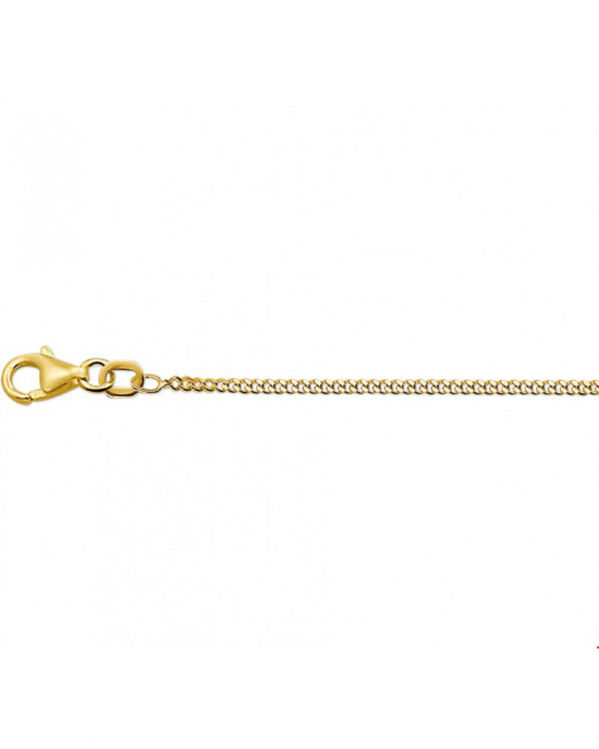 14 karaats geelgouden lengtecollier, gourmette schakel, 1,6 mm breed en 60 cm lang - 200395