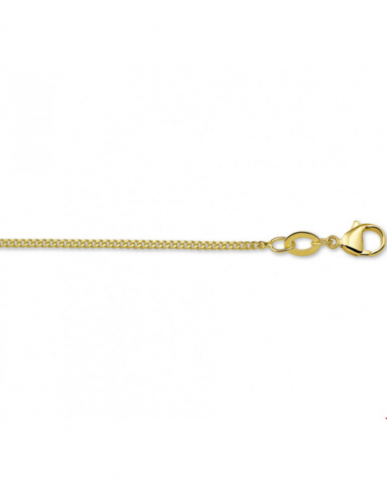 doublé lengte collier gourmetschakel 42 cm x 1,4 mm - 300774