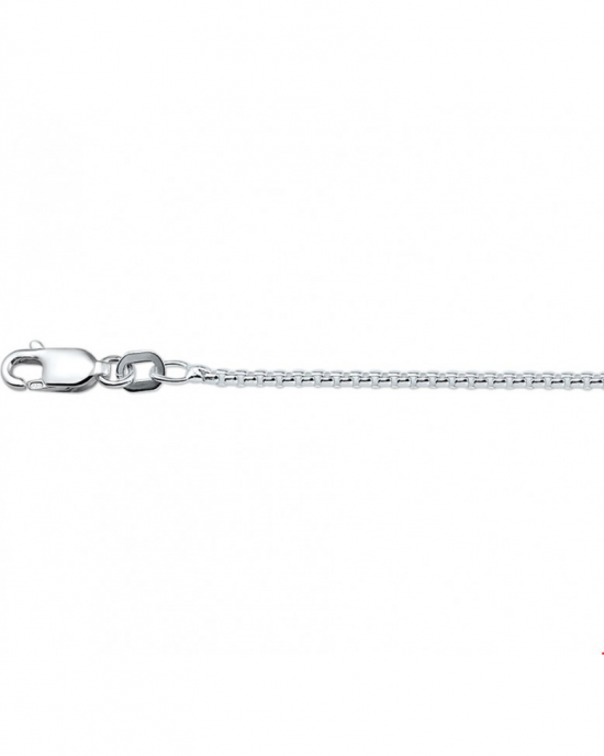 zilveren lengte collier rond venetiaans 50 cm x 1,6 mm - 300904