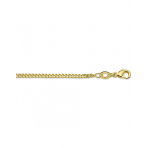 Doublé collier, 70 cm gourmet schakel,2.1 mm - 301459