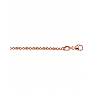 rosé doublé lengte collier op 45 cm jasseronschakel - 301472