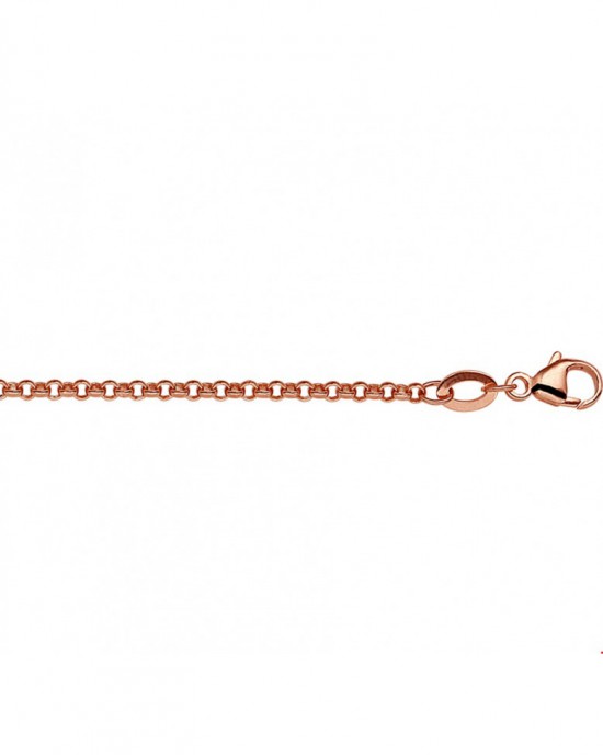 rosé doublé lengte collier op 45 cm jasseronschakel - 301472