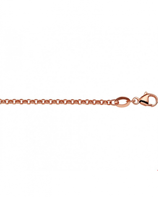 rosé doublé lengte collier op 45 cm jasseronschakel - 301472
