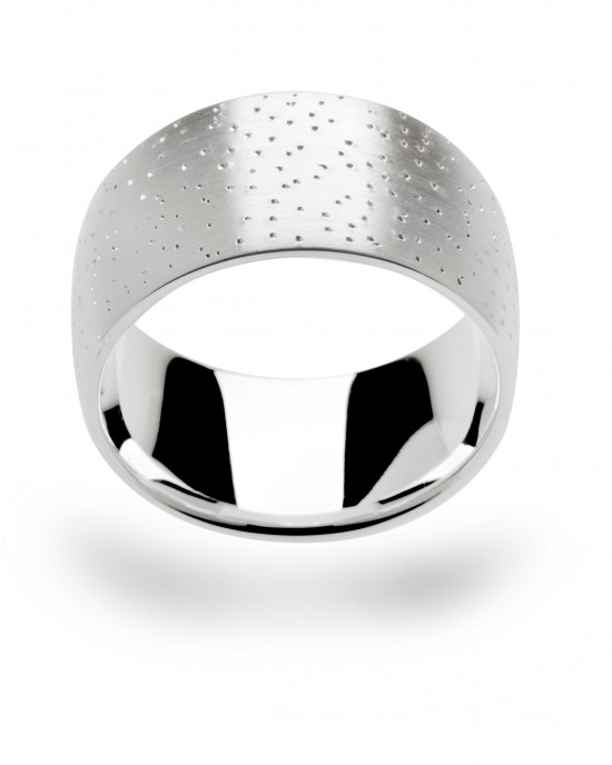 bastian, zilveren ring, gediamanteerd - 301777