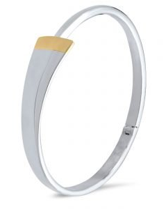 NOL handgesmede zilveren Jubileum armband limited edition  met een detail van 14 krt geelgoud - 202689