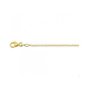 9 karaat collier gourmetschakel op 1.8 mm en 50 cm lengte, voorzien van een karabijnhaak - 302234