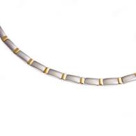 Boccia bicolour titanium fantasie schakelcollier modelnr : 0845-02 - 203395