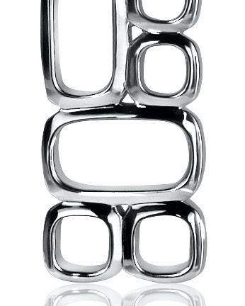 zilveren gerhodineerde Zinzi fantasie hanger by Mart Visser, MVH3 diverse opengewerkte vormen - 203571