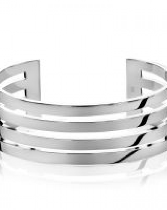 Zilveren Zinzi spijlen-klemarmband ontworpen door Mart Visser, MVA1 - 203602