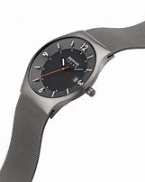 Bering solar horloge met milanaise band, kast en band donker gecoat, saffierglas, refnr 14440-077 - 204068