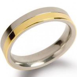 bi-colour titanium Boccia ring model 0129-02 - 205014