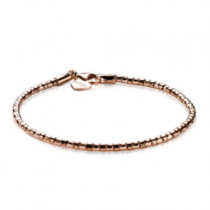 Zilveren Zinzi fantasieschakel armband, rosé verguld - 205633