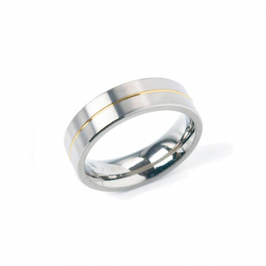 Boccia bicolor titanium ring model 0101-21 - 205880