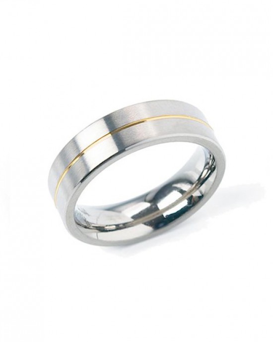 Boccia bicolor titanium ring model 0101-21 - 205880
