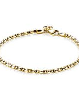 Zilveren geel vergulde Zinzi fantasie schakel armband , ZIA1129GA - 206250