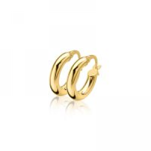 Zinzi 14 krt geelgouden creolen, rondebuis 13,7 x 3 mm - 206304