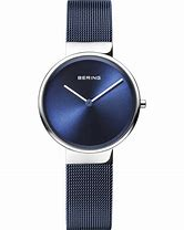 Bering horloge model 14531-307 , blauwe wijzerplaat en blauw gecoat milanaise band - 206430