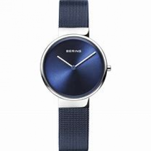 Bering horloge model 14531-307 , blauwe wijzerplaat en blauw gecoat milanaise band - 206430