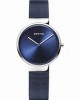 Bering horloge model 14531-307 ; blauwe wijzerplaat en blauw gecoat milanaise band - 206430