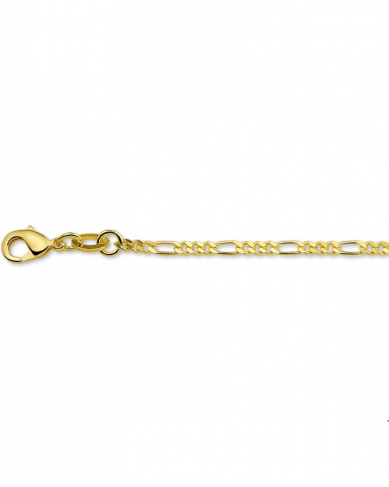 Doublé figaroschakel collier 50 cm x 2,3 mm - 206407