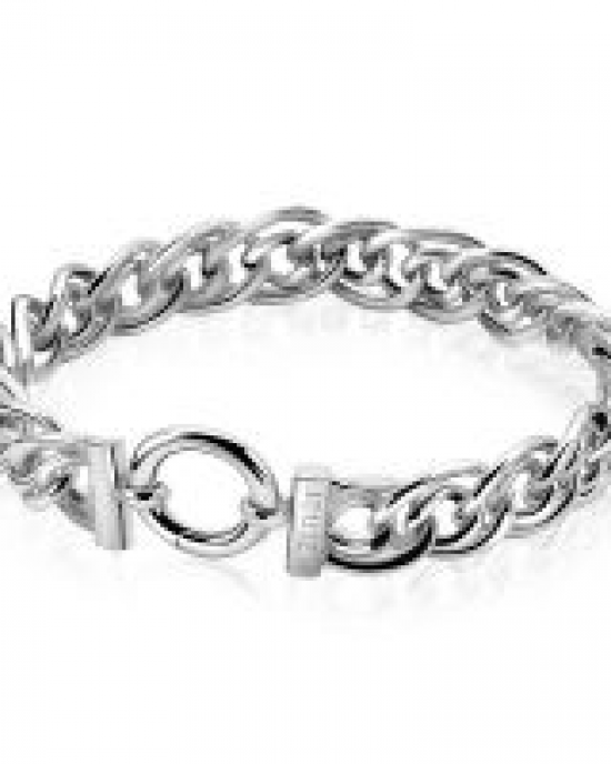 Zilveren Zinzi fantasie gourmetschakel armband 10 mm breed , ZIA974 - 206539