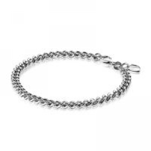 Zinzi zilveren gourmetarmband gerhodineerd, ZIA1414 - 206734