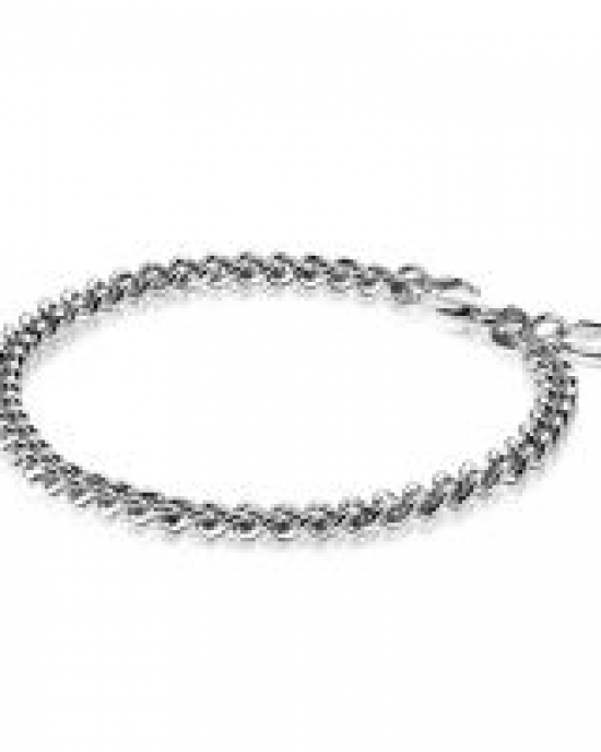 Zinzi zilveren gourmetarmband gerhodineerd, ZIA1414 - 206734