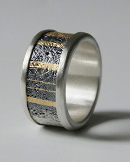 Gill Galloway ring, fijnzilver en 18 karaats goud, zuiver goud - 207113