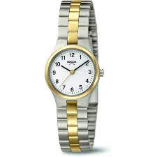 Boccia bicolor titanium dames horloge, duidelijke cijfers - 208280