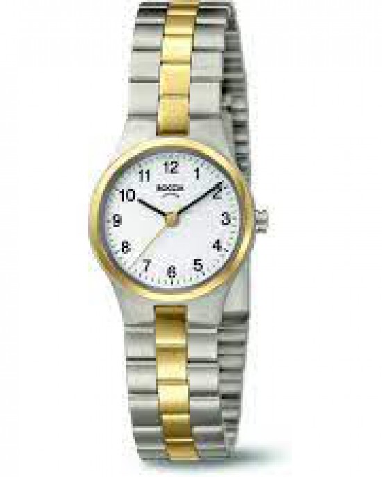 Boccia bicolor titanium dames horloge, duidelijke cijfers - 208280