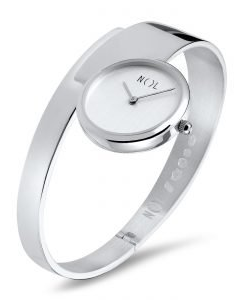 een zilveren handgesmede Nol spanghorloge met a-symmetrische band, AG08909 - 207647