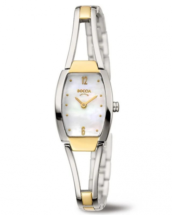 Boccia titanium bi-colour horloge tonneau vorm , modelnr : 3262-02 - 207766