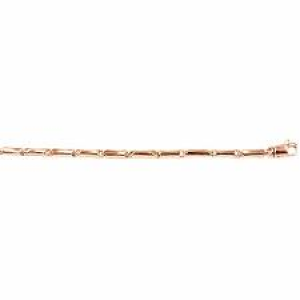 Monzario fantasie collier model 961c in 14 krt rosé goud, 45 cm - 208019