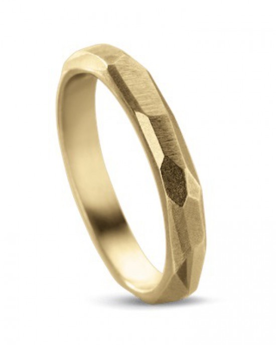 14 krt geelgouden design Equiv ring model " Elementary special edition " verfraaid met 3 briljant geslepen diamanten - 208315