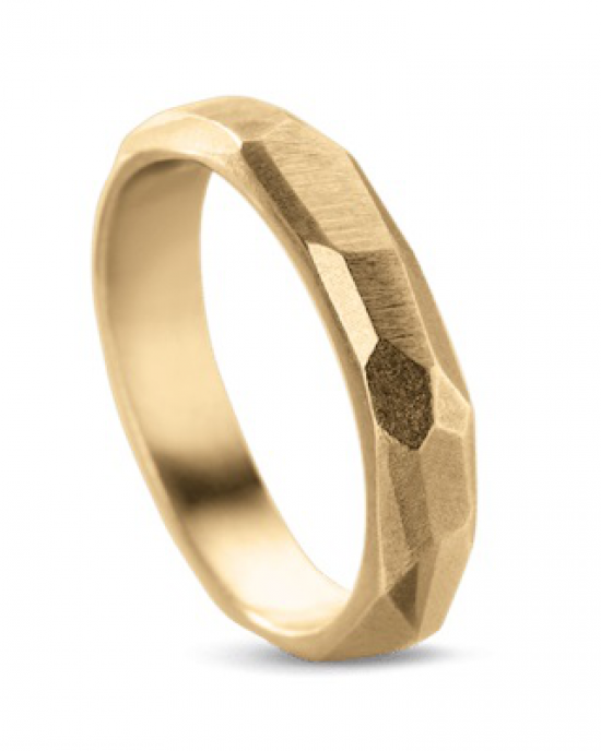 14 krt geelgouden design Equiv ring model " Statement " gepolijst - 208316